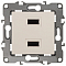 Розетка USB, без рамки Эра Эра 12 12-4110-02