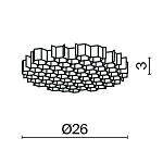 Комплектующие для светильника Technical HoneyComb-D26 250_100_826474