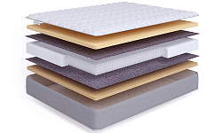 Матрас Simple Memory Latex S1000 Lux 200x186 165167 умеренно-мягкой жесткости высотой 16 см 250_100_Array