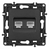 Розетка Ethernet RJ-45 без рамки Arte Milano am-217 217.45-2.black 100_100_2167875