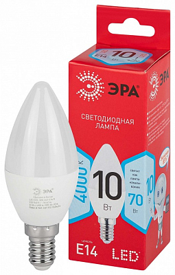 Лампа светодиодная Эра  E14 10Вт 4000K LED B35-10W-840-E14 R 400_400_2842265