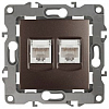 Розетка двойная Ethernet RJ-45 без рамки Эра Эра 12 12-3108-13 100_100_2394226