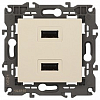 Розетка 2хUSB type A без рамки Эра Эра Elegance 14-4110-02 100_100_2400953