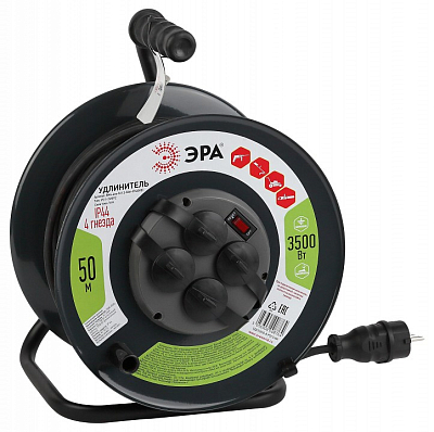 Удлинитель Эра  RMx-4es-3x1.5-50m-IP44(KG) 400_400_3224103