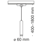 Трековый светильник Technical TR008-1-GU10-B 250_100_3051978