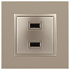 Розетка 2хUSB type A без рамки Эра Эра Elegance 14-4110-04 100_100_2400891