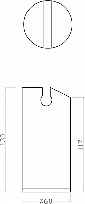 Заглушка для трека-ремня Denkirs BELTY BASE TR5516-BK 400_400_2148424