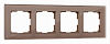Рамка на 4 поста Werkel Favorit (латте, стекло) W0041142 100_100_2130207