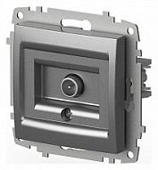 ТВ-розетка проходная без рамки Elbi Eleсtriс Zena Vega 609-011000-272 500_191_2308620