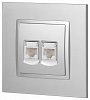 Розетка Ethernet RJ-45 без рамки Эра Эра Elegance 14-3108-03 100_100_2400686