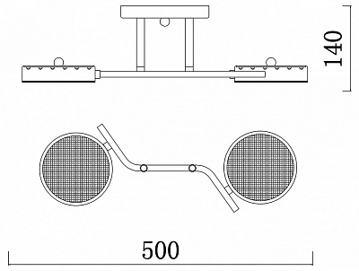 Светильник на штанге Escada Starlight 10273/2LED 400_400_1946861