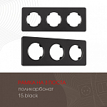 Рамка на 3 поста Arte Milano am-502.15 502.15-3.black 250_100_2168444