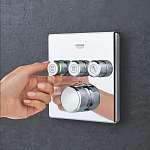 29126000 Grohtherm SmartControl Внешняя часть термостатического смесителя на 3 выхода, хром 250_100_1439466