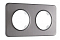 Рамка на 2 поста Arte Milano am-502.07 502.07-2.grey