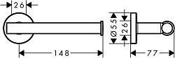 41726000 HG Logis Universal бумагодержатель 250_100_1440998
