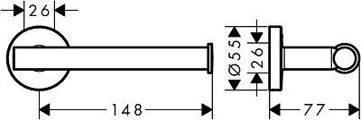 41726000 HG Logis Universal бумагодержатель 400_400_1440998