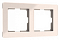 Рамка на 2 поста Werkel Acrylic (айвори) W0022743