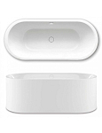Ванна Centro Duo Oval Мод.128 180х80 + Слив-перелив Kaldewei KA 4040 белый, d=100мм 250_100_2735116