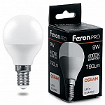 Лампа светодиодная Feron LB-1409 E14 9Вт 4000K 38078 250_100_Array
