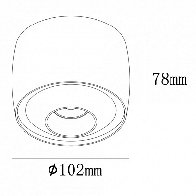 Накладной светильник iLedex Technical VISION 300 BK 400_400_2859009
