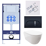 SET AQUATEK ПОЛАРИС (рама AQUATEK Standard INS-0000012+унитаз ПОЛАРИС AQ0700-00 с тонким сиденьем soft-close+ крепеж KKI-0000002 +панель KDI-0000045) 250_100_2417878