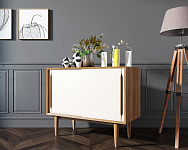 Комод в Скандинавском стиле "Bruni white" две дверки арт BR25WH 250_100_1934762