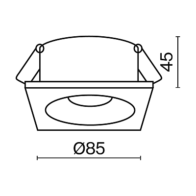 Встраиваемый светильник Technical DL033-2-01B 400_400_2438211