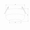 Встраиваемый светильник Elektrostandard Onde a064201 100_100_3150209