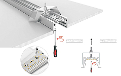 Профиль Arlight S2-LINIA55-F-2500 ANOD+OPAL 021176 250_100_2132286