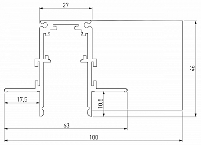 Соединитель угловой L-образный для треков встраиваемых Elektrostandard Slim Magnetic a067508 400_400_2124258