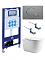 SET AQUATEK КЛАССИК cm-070 4в1 (рама AQUATEK INS-0000025 +крепление KKI-0000002 +кнопка KDI-0000070 +унитаз AQ1112-00 +тонкое сиденье с механиз)