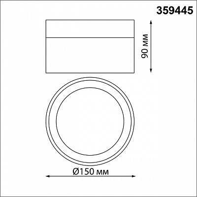 Накладной светильник Novotech Aura 359445 400_400_1702539
