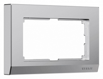 Рамка для двойной розетки Werkel Stark (серебряный матовый) W0081865 400_400_1882372