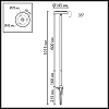 Наземный высокий светильник Odeon Light NATURE 7189/6GLA 100_100_3081074