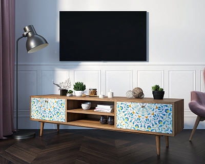 Комод "Berber" с нишей низкий под TV принт 46 арт BB49/Print_46 400_400_1937386