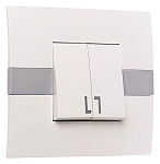 Выключатель двухклавишный Mono Electric Eсо 101-010101-102 250_100_Array
