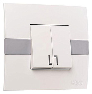 Выключатель двухклавишный Mono Electric Eсо 101-010101-102 500_191_3235161