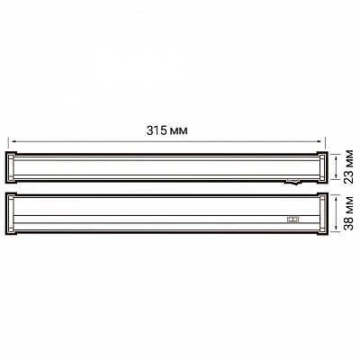 Накладной светильник Jazzway  PLED T5i PL  300 4W  FR 6500K 400_400_2869532