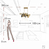 Подвесная люстра Loft it Britannica 10401/1000L 100_100_1854461