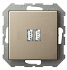 Розетка 2хUSB type A без рамки LIREGUS EPSILON 28-3242 100_100_2311639