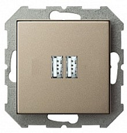 Розетка 2хUSB type A без рамки LIREGUS EPSILON 28-3242 500_191_2311639