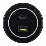 Розетка USB и type C на треке Arte Milano Am-track-sockets-39 399732TS/USB-Type-C Black 250_100_2165347