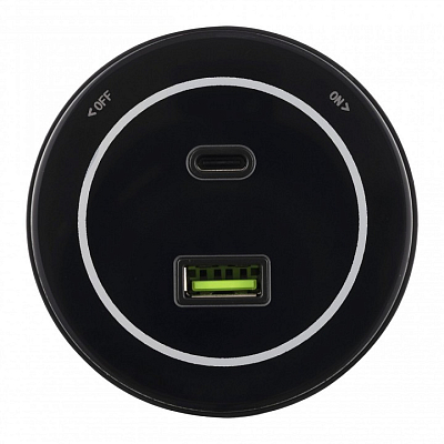 Розетка USB и type C на треке Arte Milano Am-track-sockets-39 399732TS/USB-Type-C Black 400_400_2165347