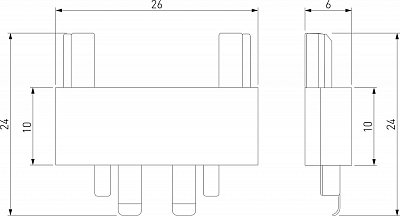 Соединитель линейный для треков Elektrostandard Flat Magnetic a063739 400_400_2124089