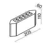 Архитектурная подсветка Outdoor O412WL-L5GF3K 250_100_3160102