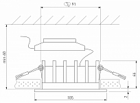 Встраиваемый светильник Elektrostandard Combi a069006 250_100_3150372