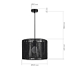 SLE6024-403-01 Светильник подвесной черный/черный E27 1*40W СЕННА 100_100_2954538