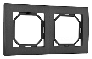 Рамка на 2 поста Arte Milano am-503.06 503.06-2.black 500_191_2303288