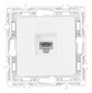 Розетка телефонная RJ-11 без рамки Arte Milano am-217 217.51-1.white 500_191_2302796