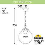 Подвесной светильник Fumagalli Globe 300 G30.120.000.WXE27 250_100_3080767